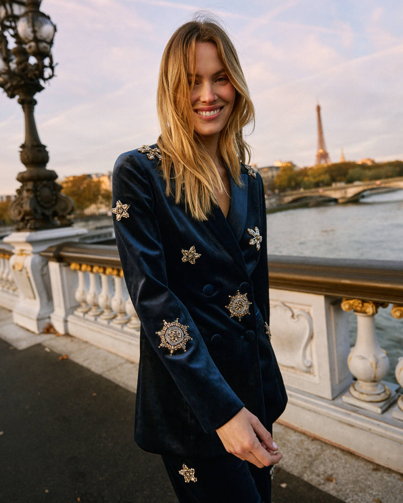 BLAZER TERCIOPELO ABALORIOS