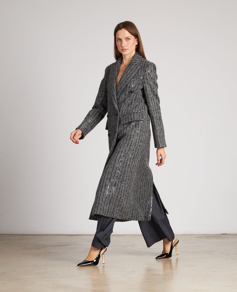 ABRIGO CRUZADO DETALLE LENTEJUELAS