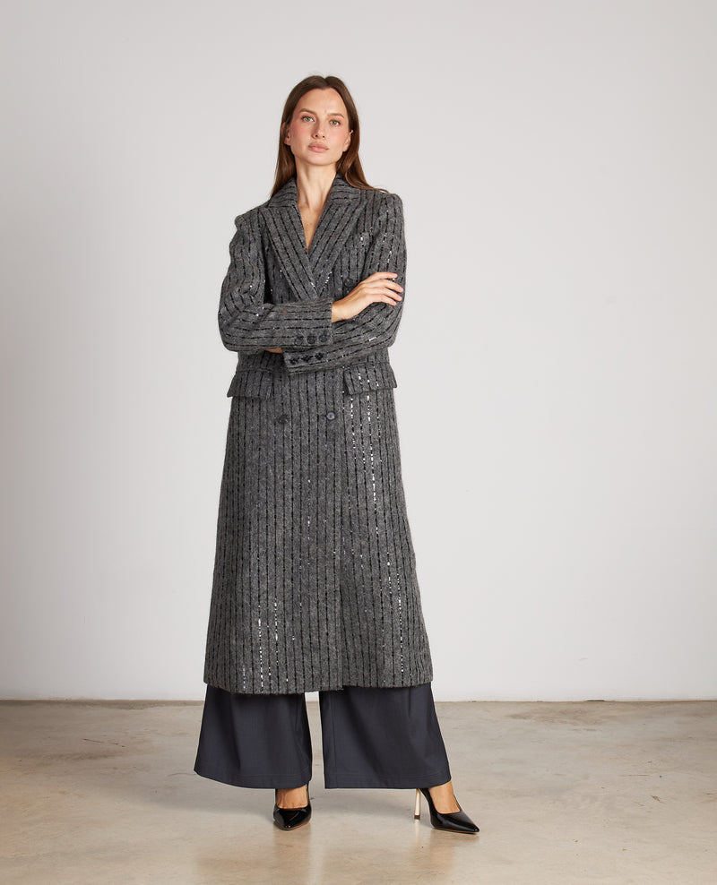 ABRIGO CRUZADO DETALLE LENTEJUELAS