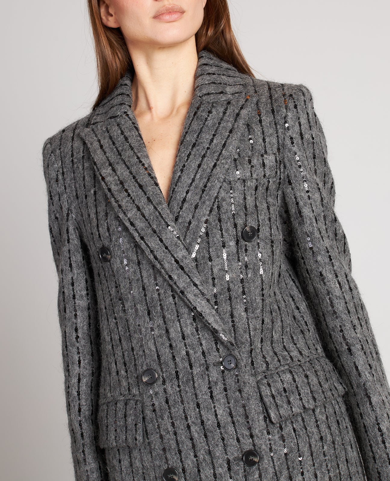 ABRIGO CRUZADO DETALLE LENTEJUELAS