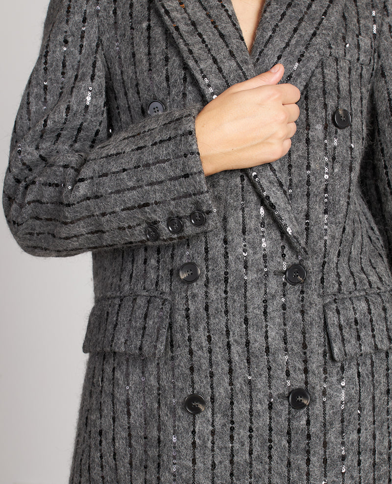ABRIGO CRUZADO DETALLE LENTEJUELAS