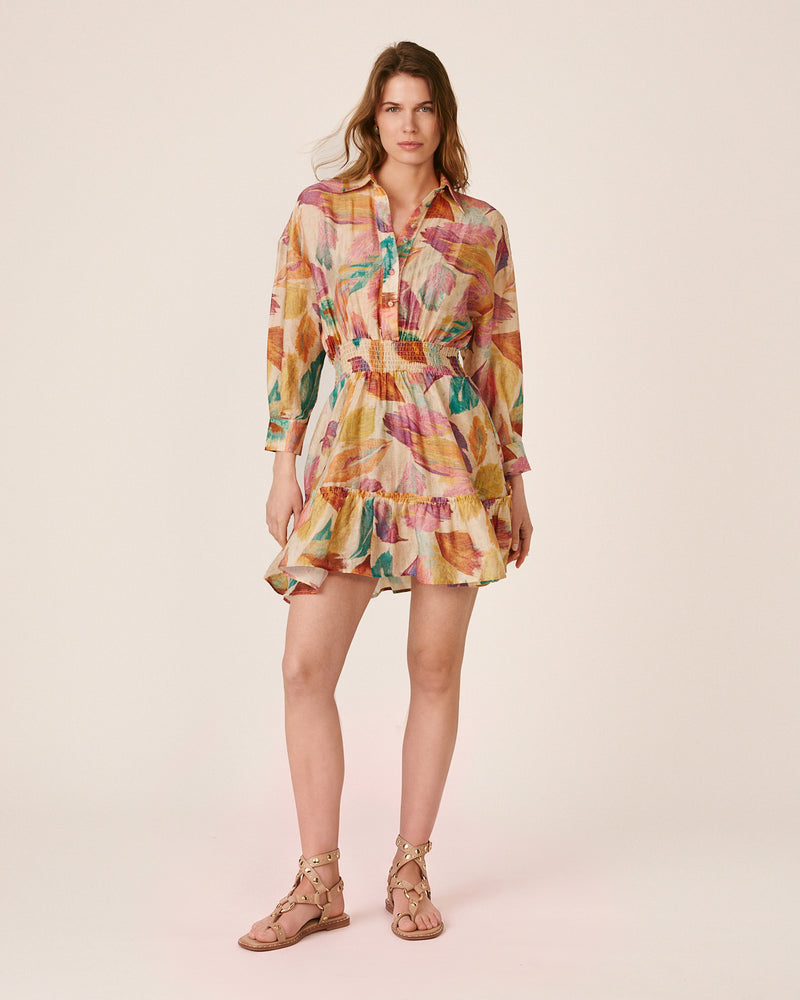 VESTIDO MINI MANGA CAMISERA
