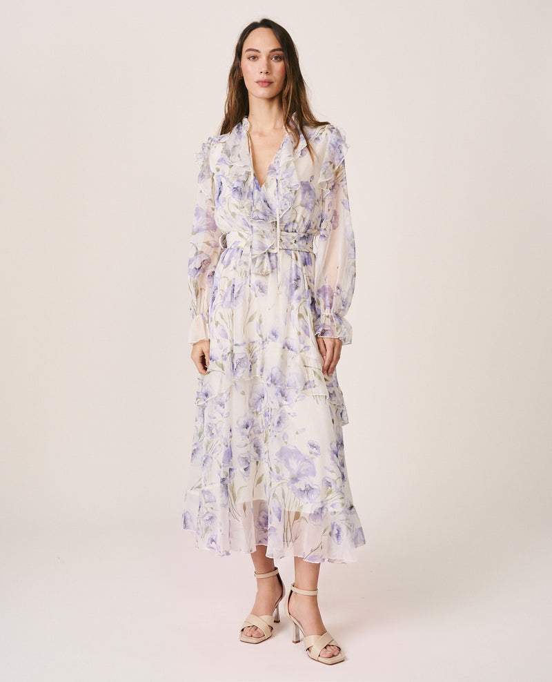 VESTIDO MIDI VOLANTES