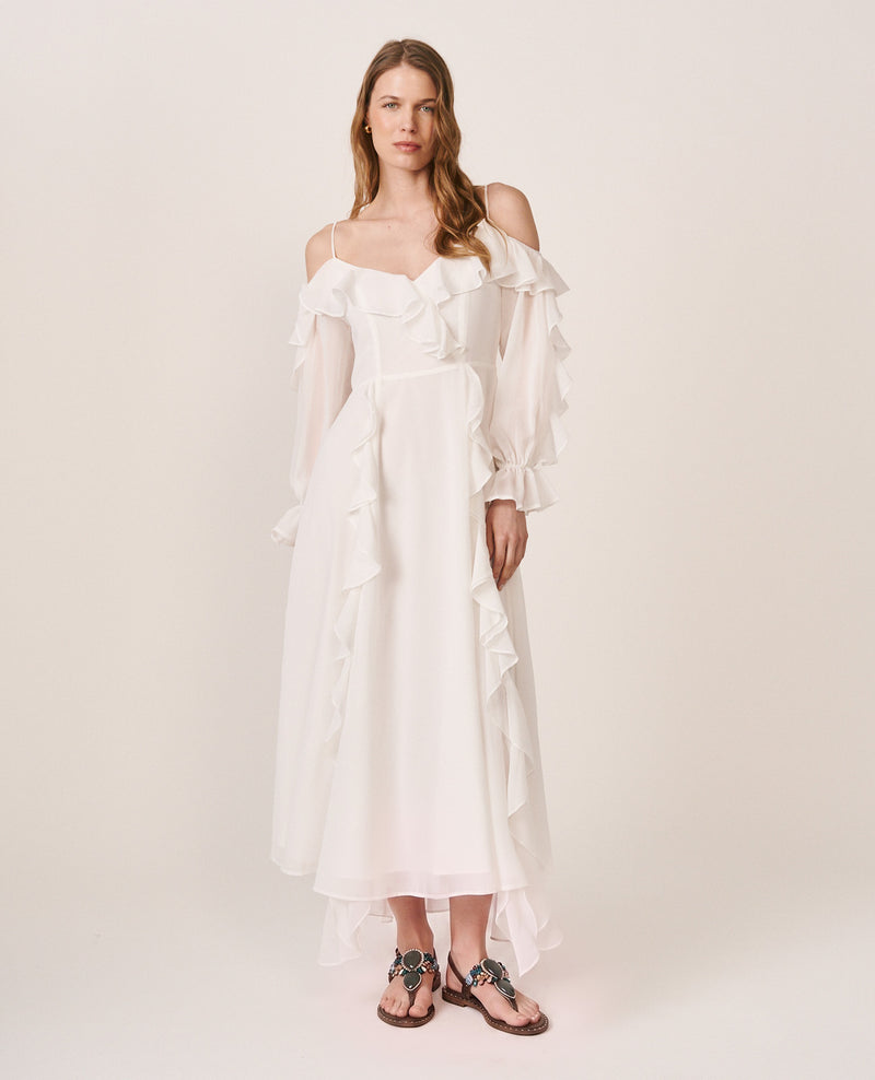 VESTIDO MIDI MANGA LARGA