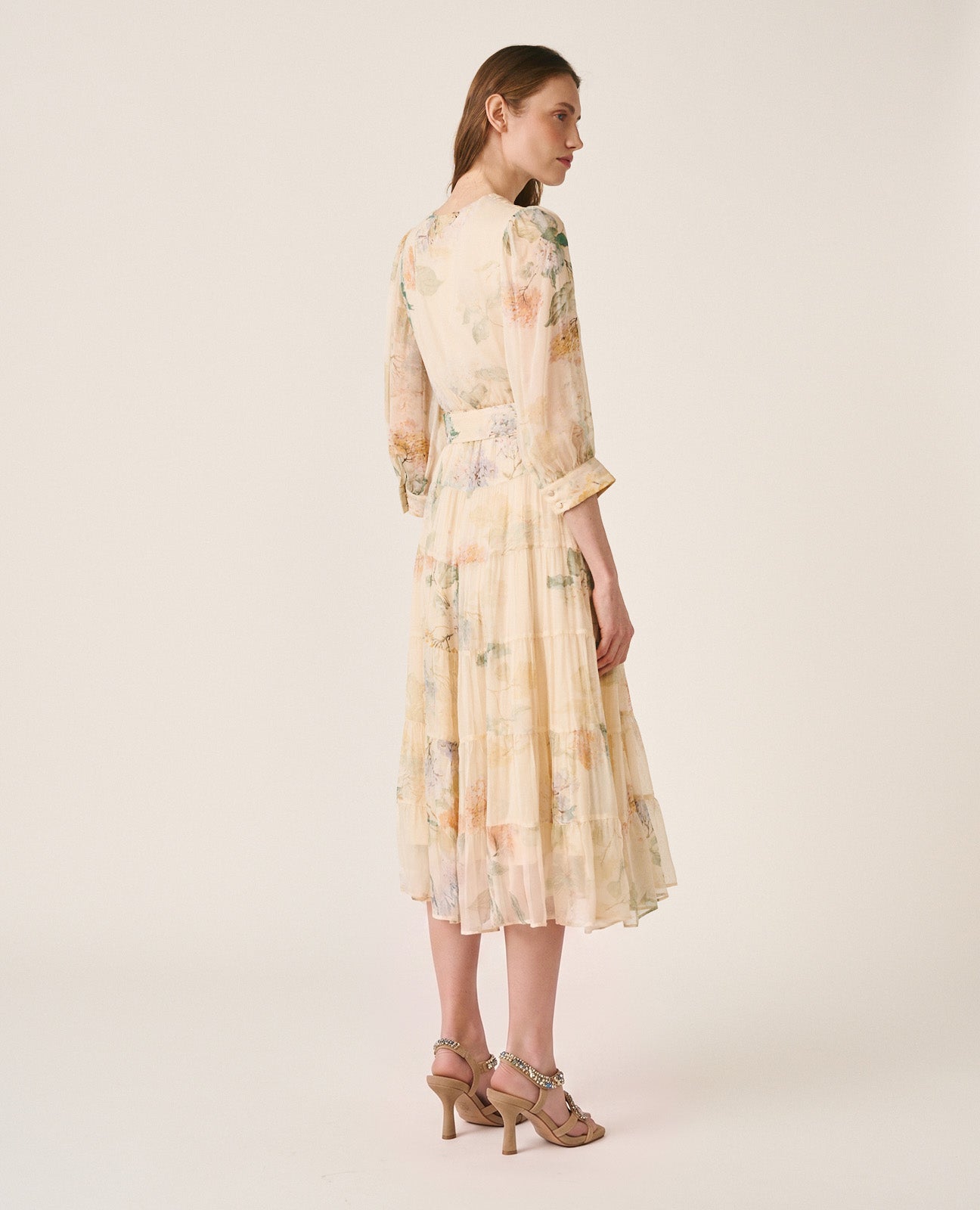 VESTIDO LONGO DE GASA