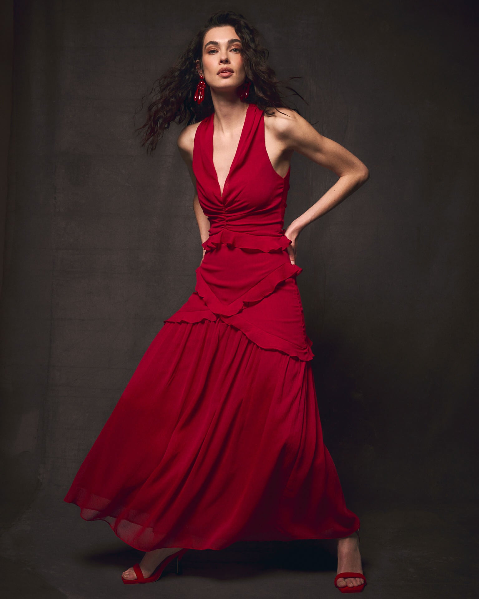 VESTIDO ESPALDA CRUZADA