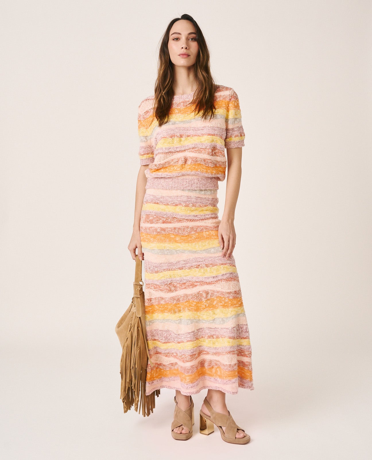 MIDI KNIT SKIRT