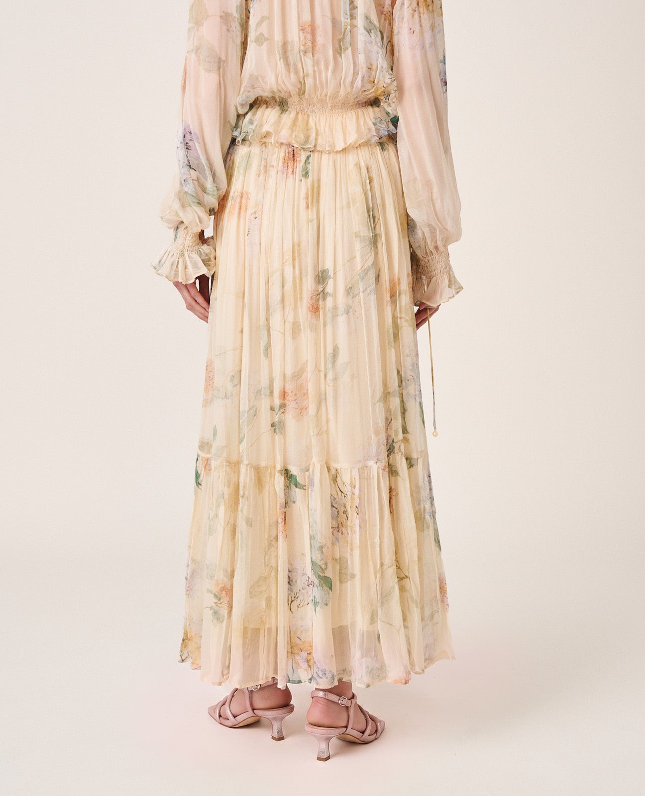FALDA MIDI FLORAL