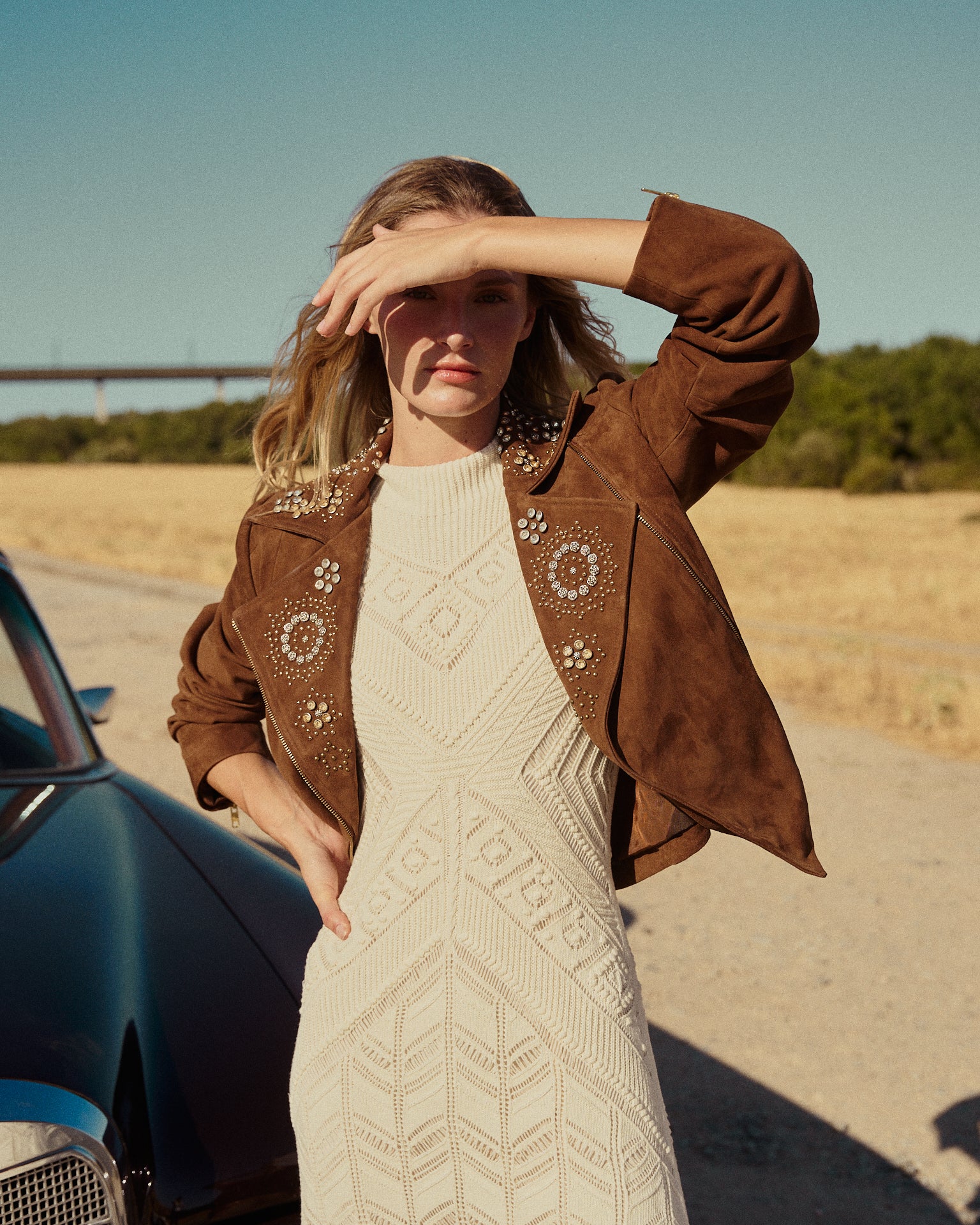 CHAQUETA ANTE CRUZADA