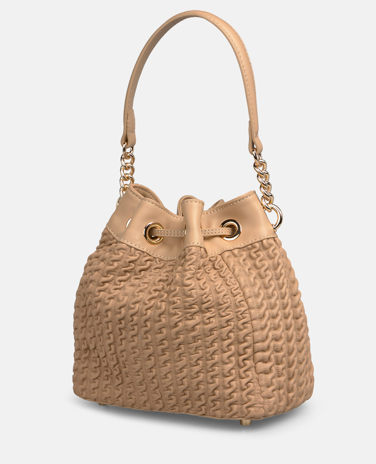BOLSO BOMBONERA TEXTURIZADO DE PIEL
