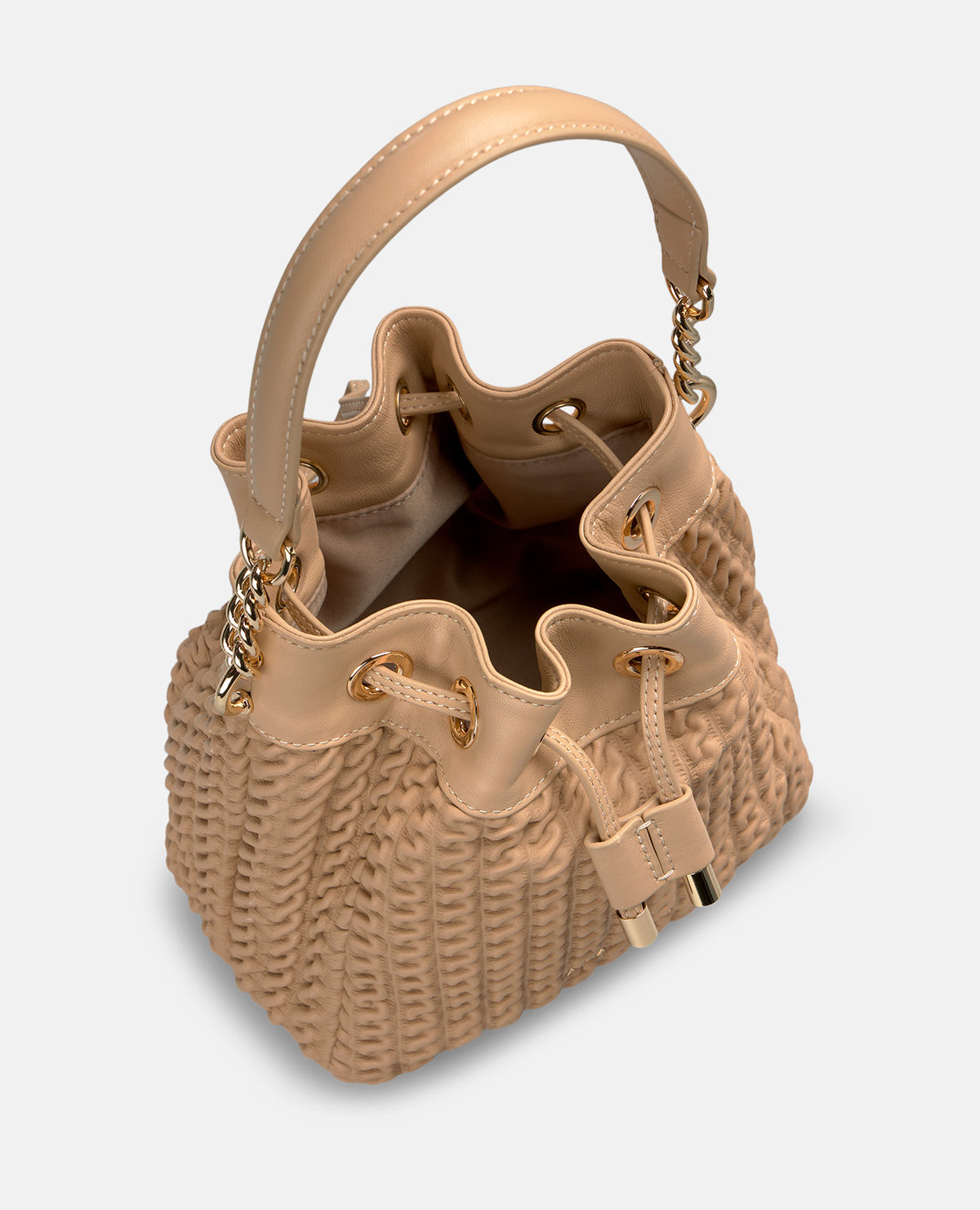 BOLSO BOMBONERA TEXTURIZADO DE PIEL