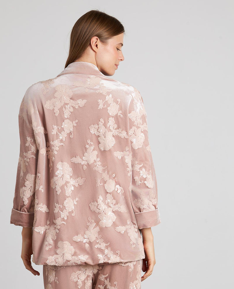 BLAZER CRUZADA DETALLES LENTEJUELAS