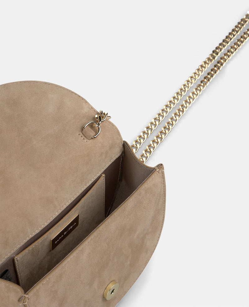 JEWELED HALF MOON BAG