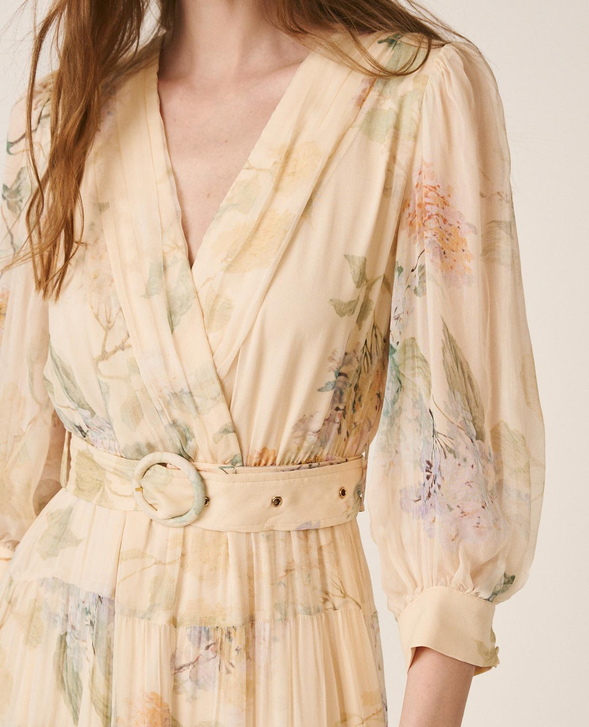 VESTIDO LONGO DE GASA