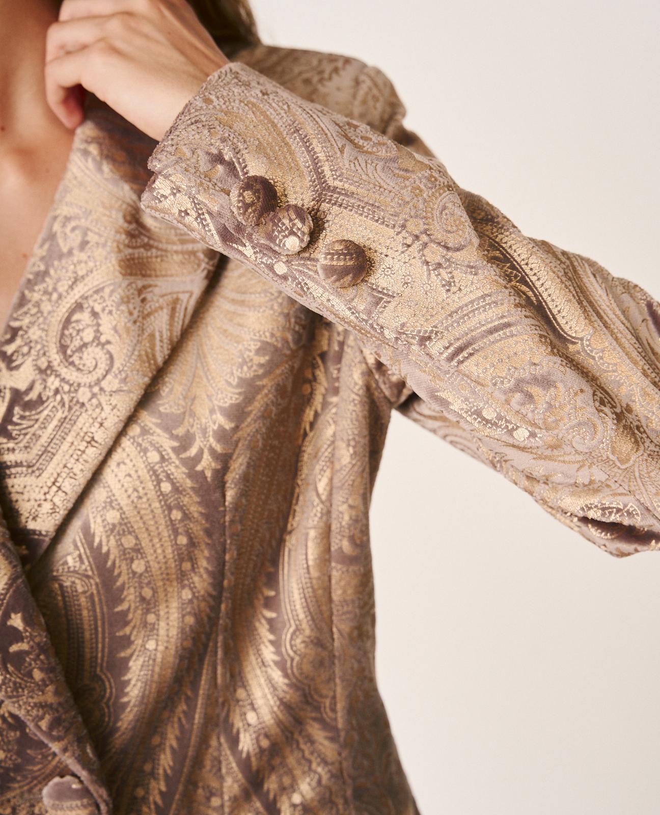 BLAZER METALIZADO PAISLEY