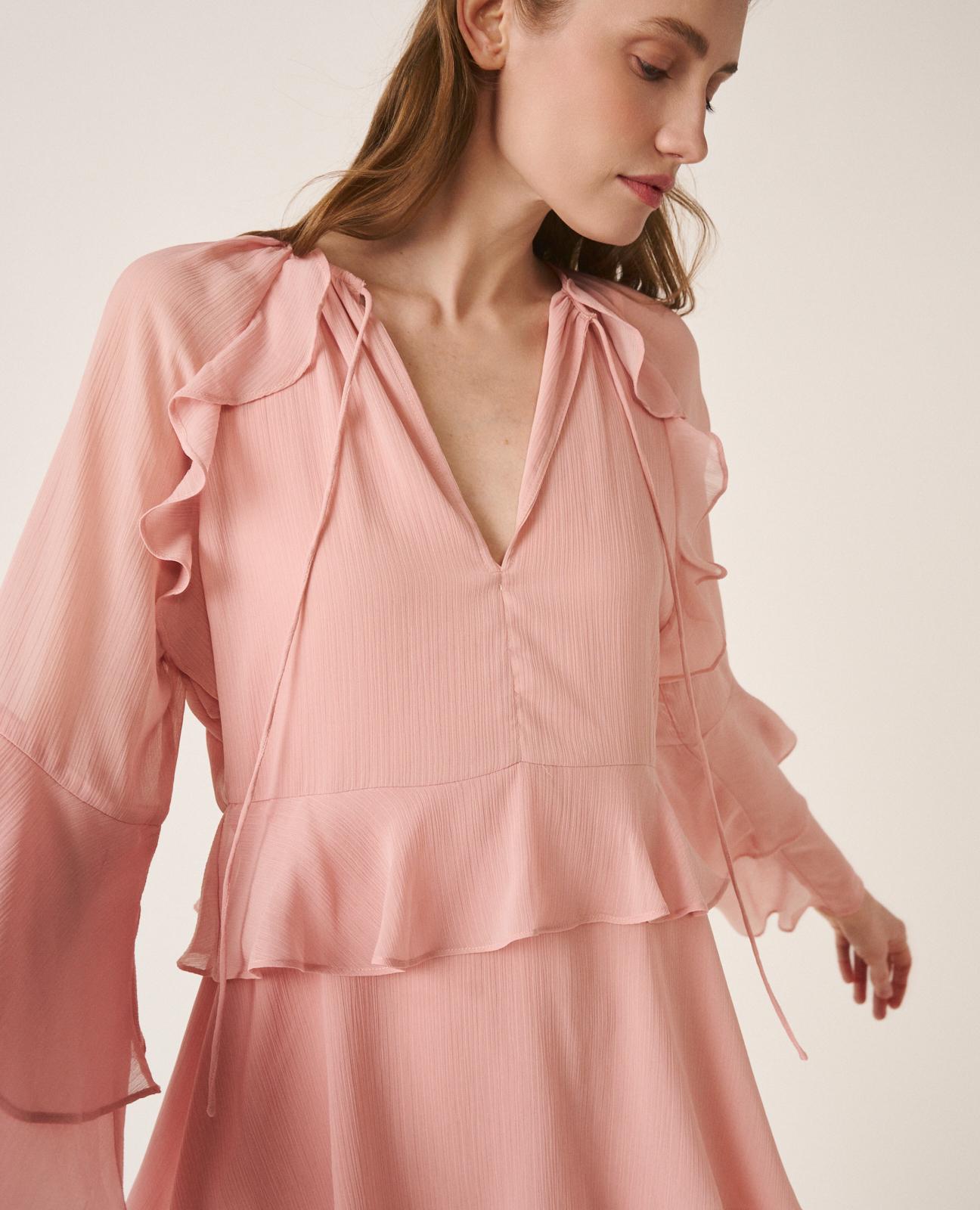 VESTIDO MANGA ACAMPANADA