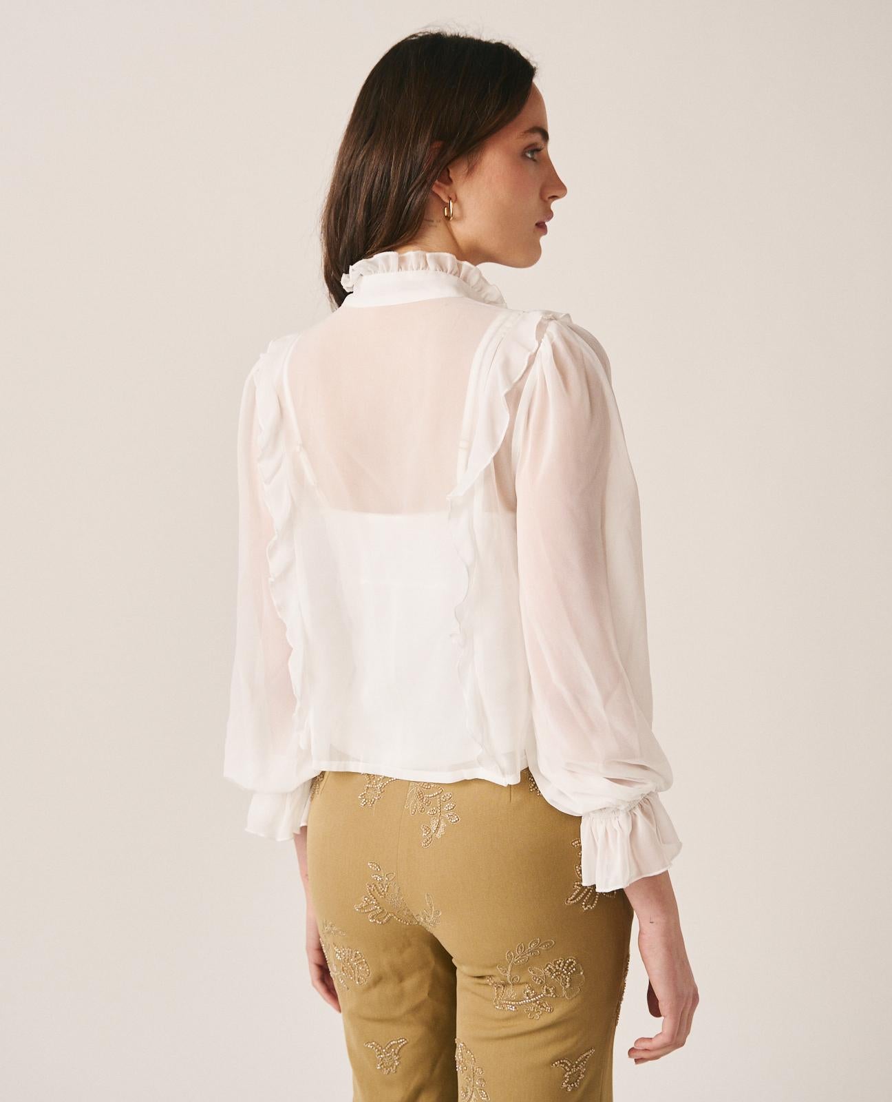 CHEMISE FLUIDE AVEC NOEUD