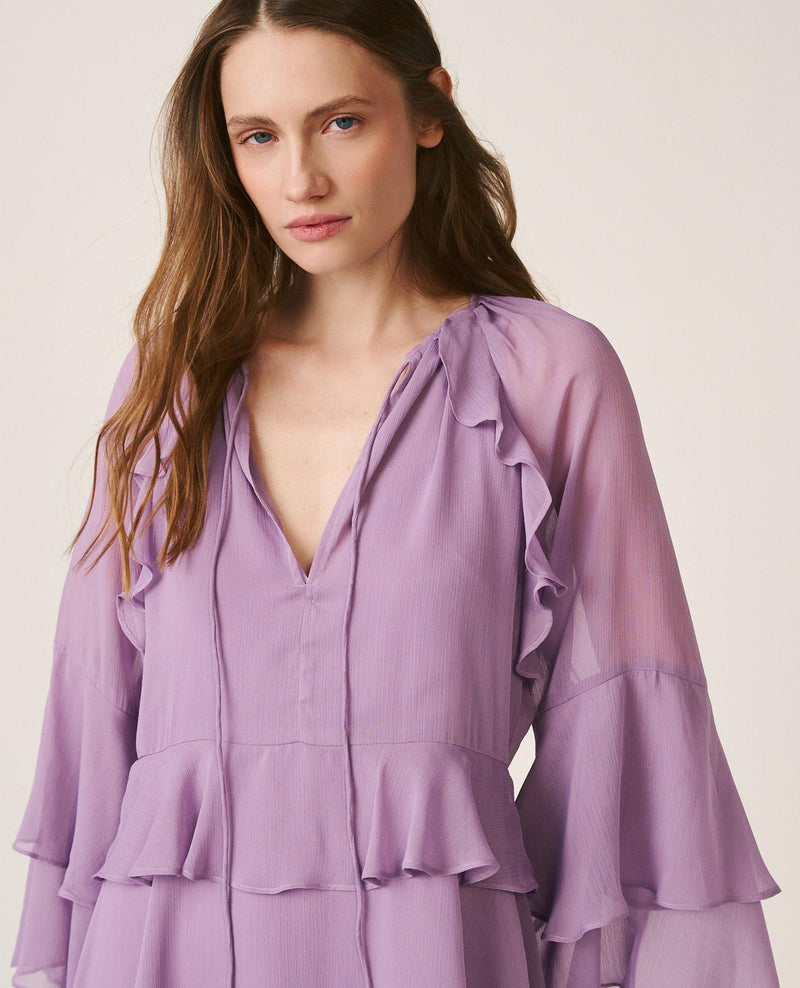 VESTIDO MANGA ACAMPANADA