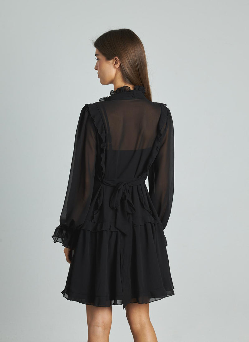 VESTIDO CORTO VOLANTES