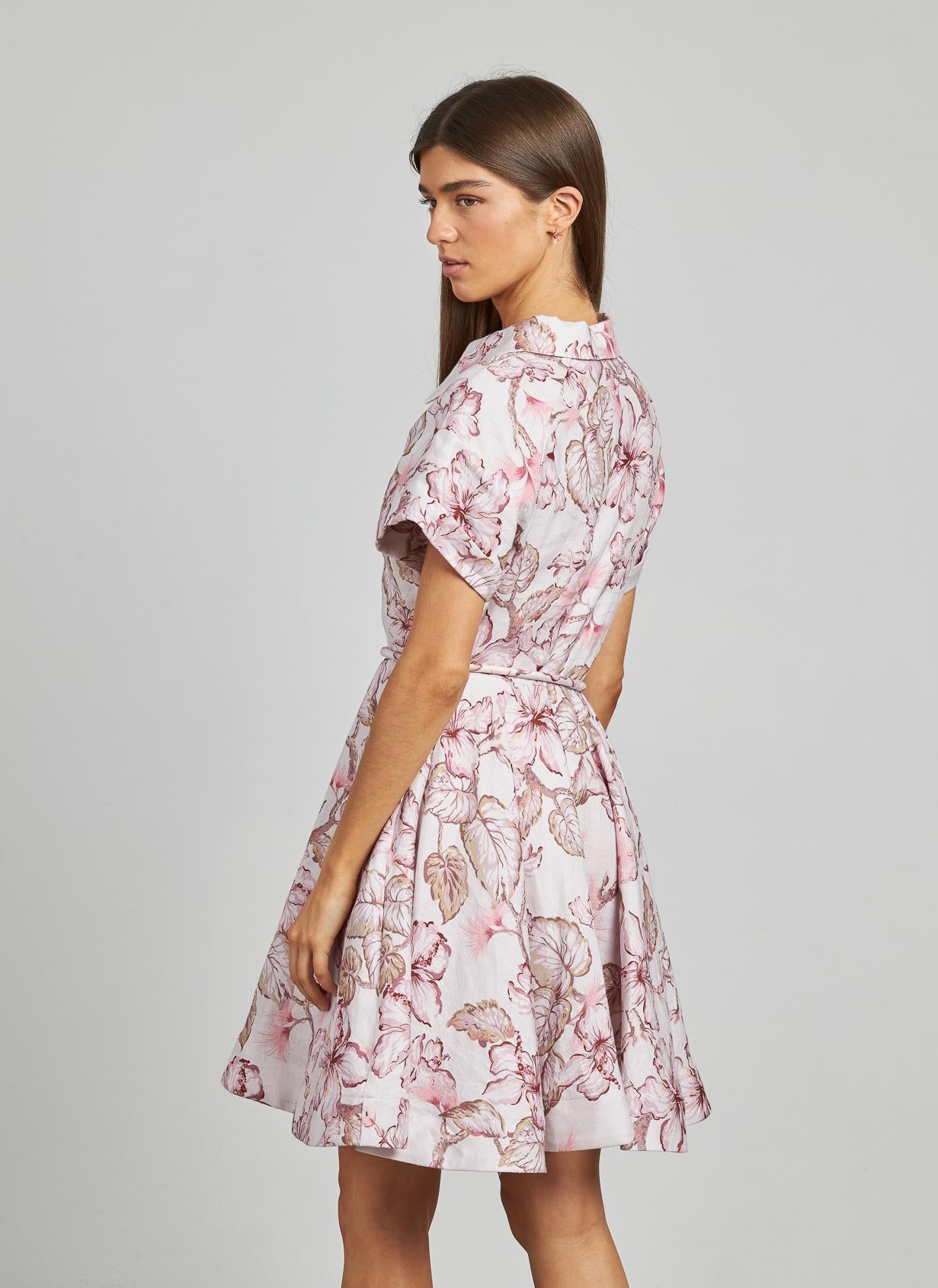 VESTIDO ESTAMPADO VOLANTES
