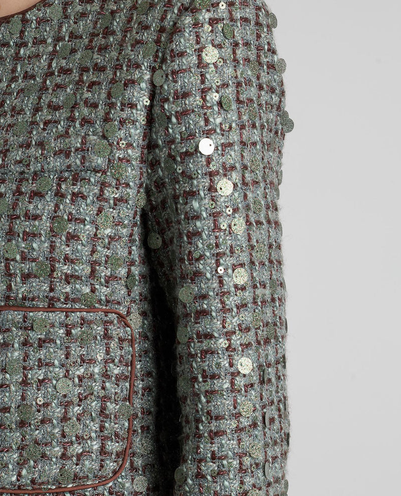 SEQUIN STRUCTURE JACKET