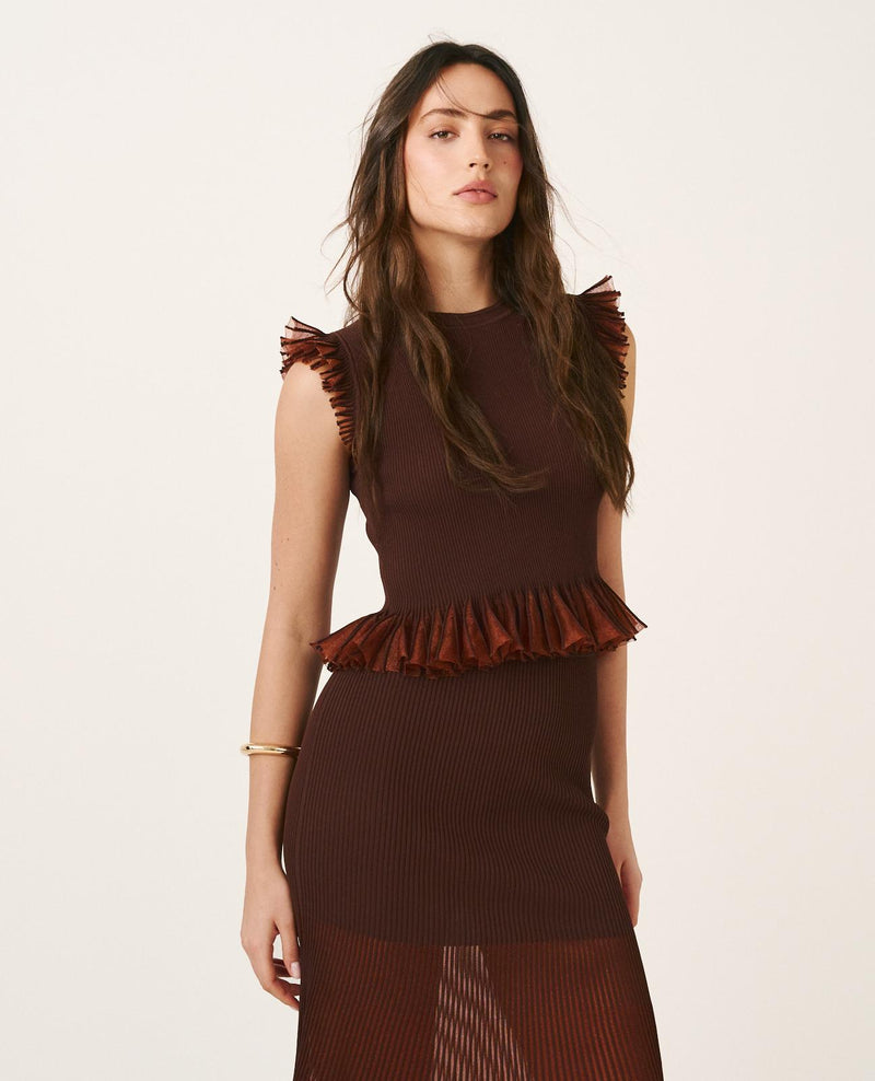 TOP VOLANTES METALIZADO