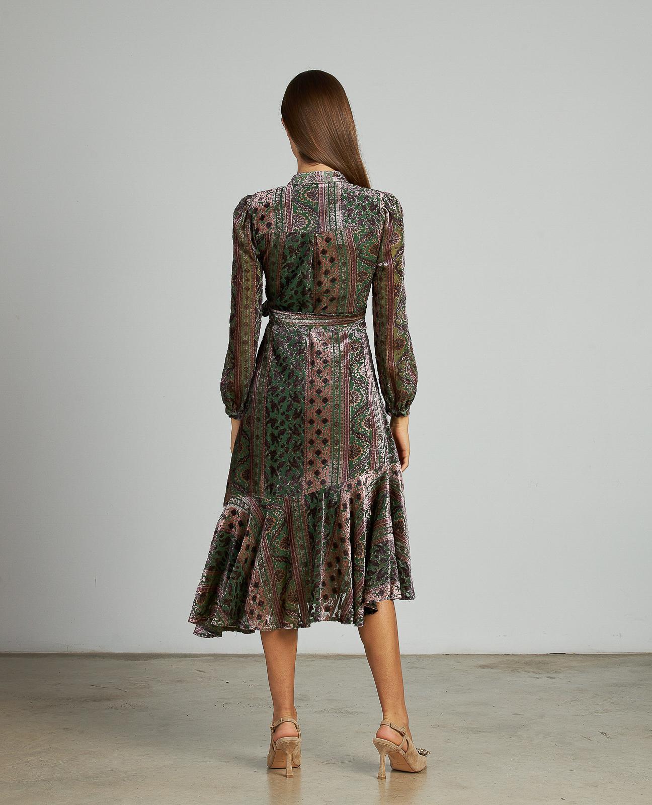 VESTIDO MIDI TERCIOPELO