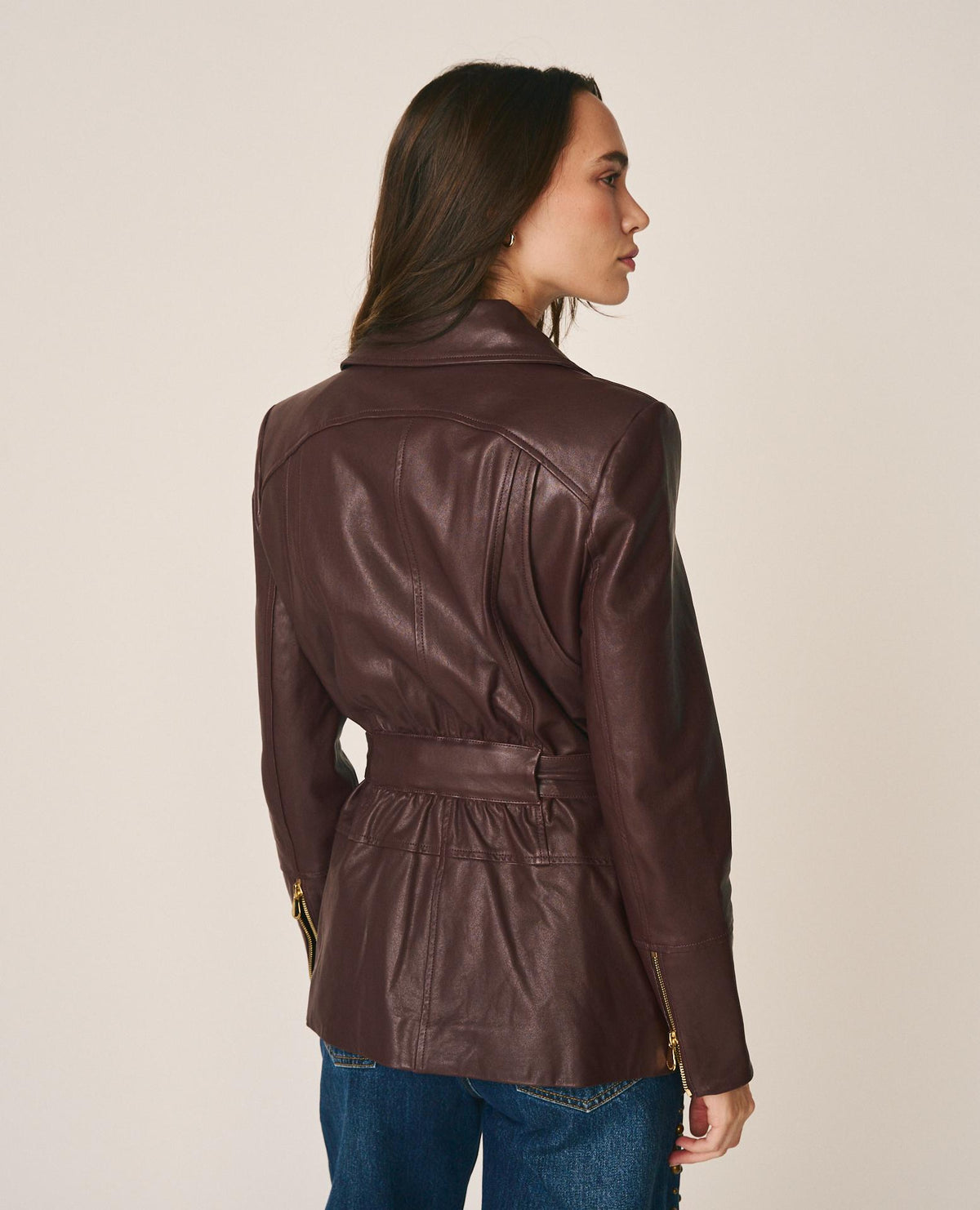 LEATHER BIKER JACKET