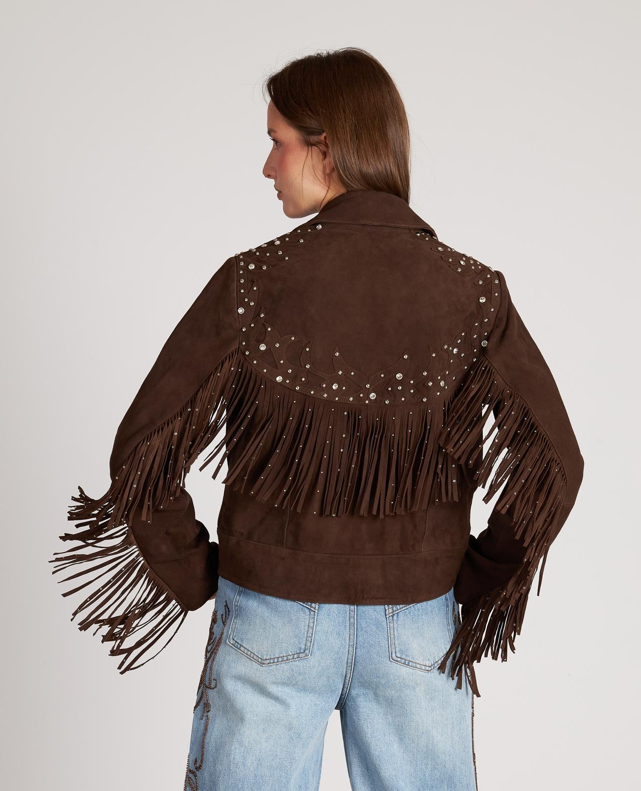 CAZADORA ANTE FLECOS