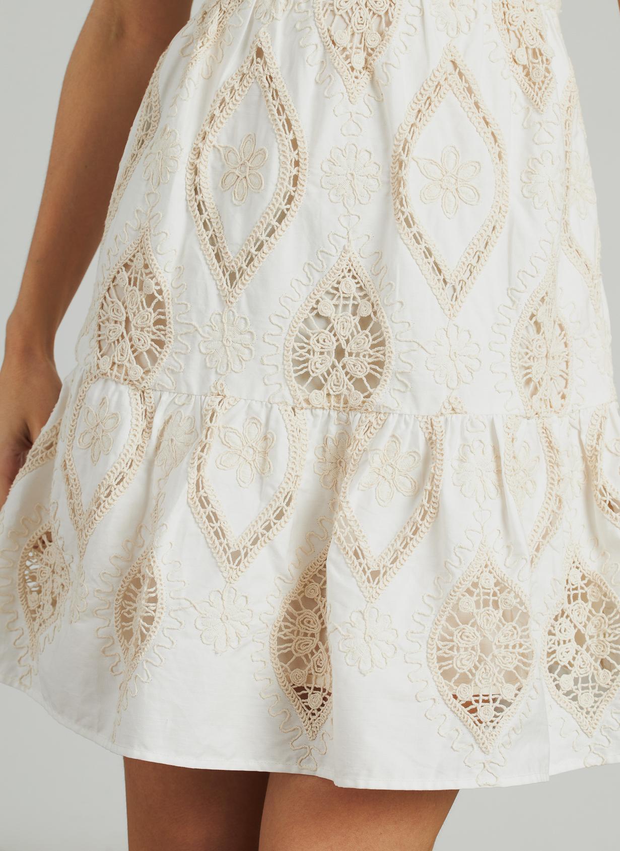 SHORT EMBROIDERED DRESS