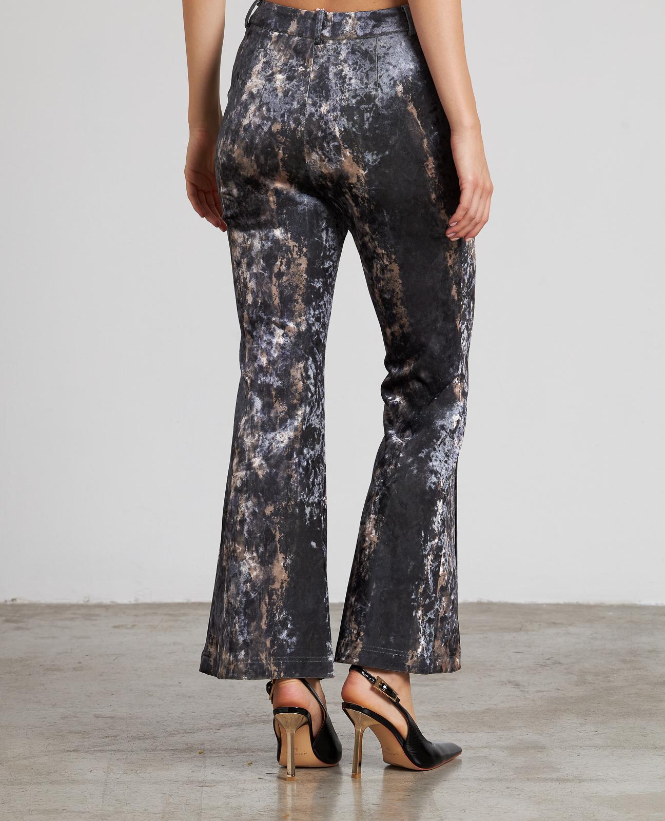 VELVET FLARE PANTS