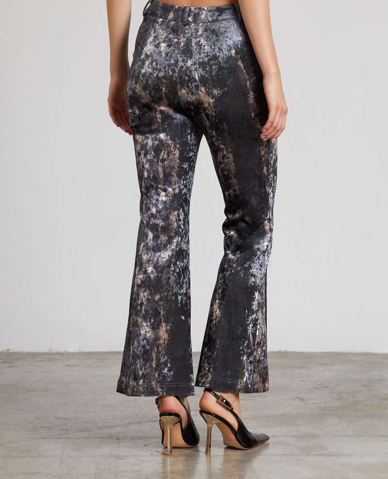 VELVET FLARE PANTS