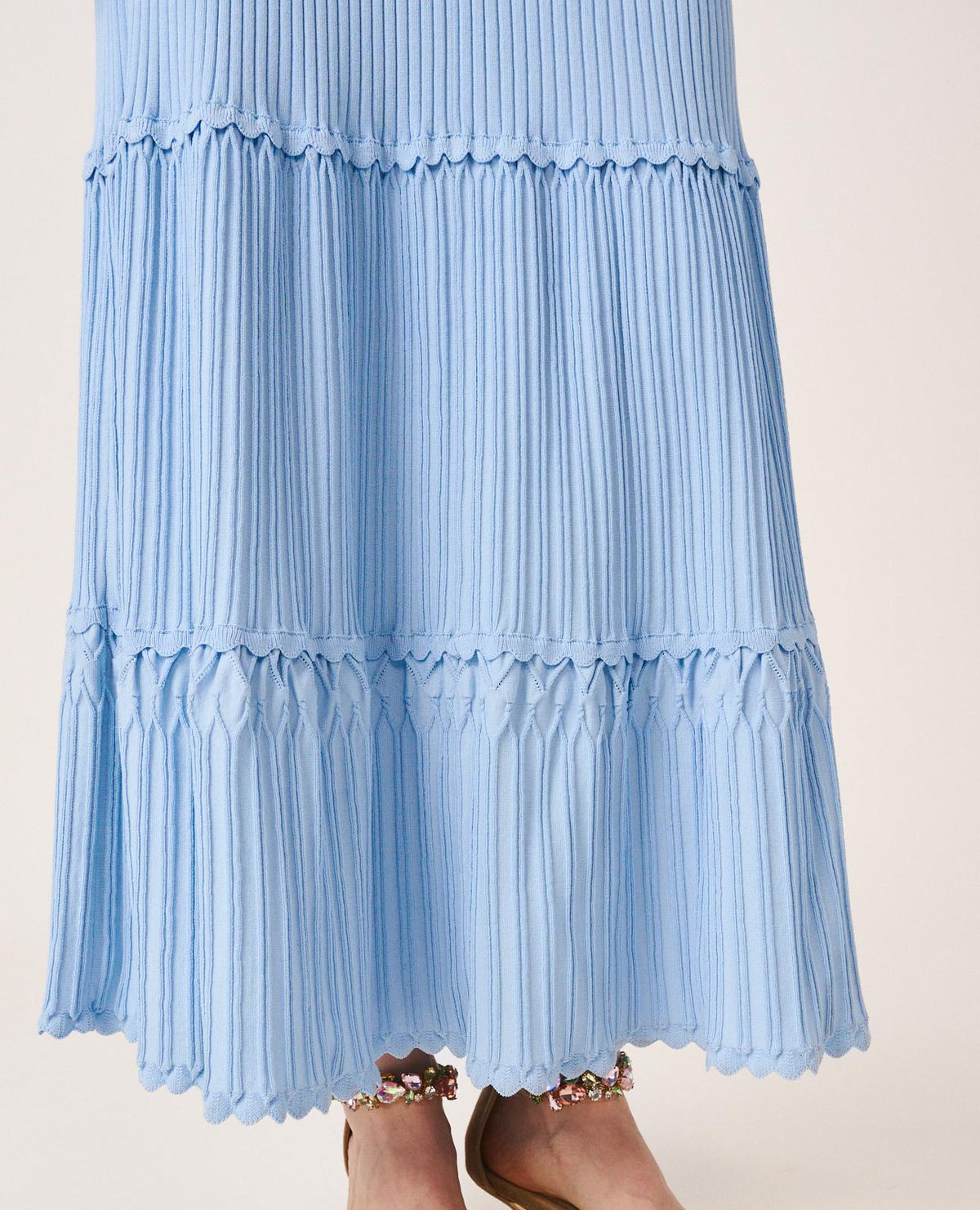 Fitted Midi Knit Dress