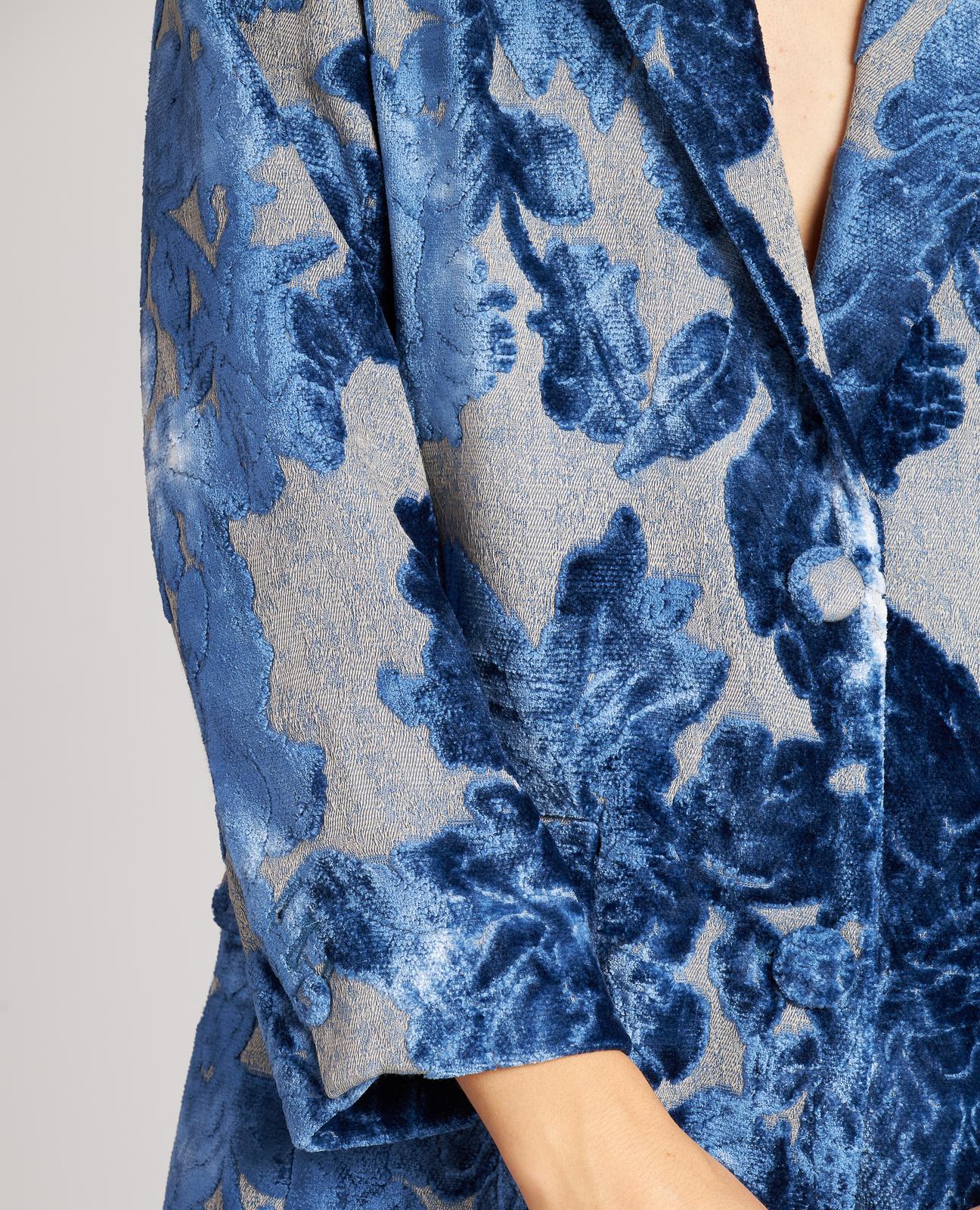 CAPPOTTO DI VELLUTO A FIORI