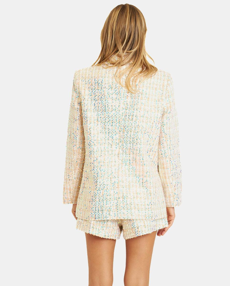 BLAZER CUADROS LENTEJUELAS