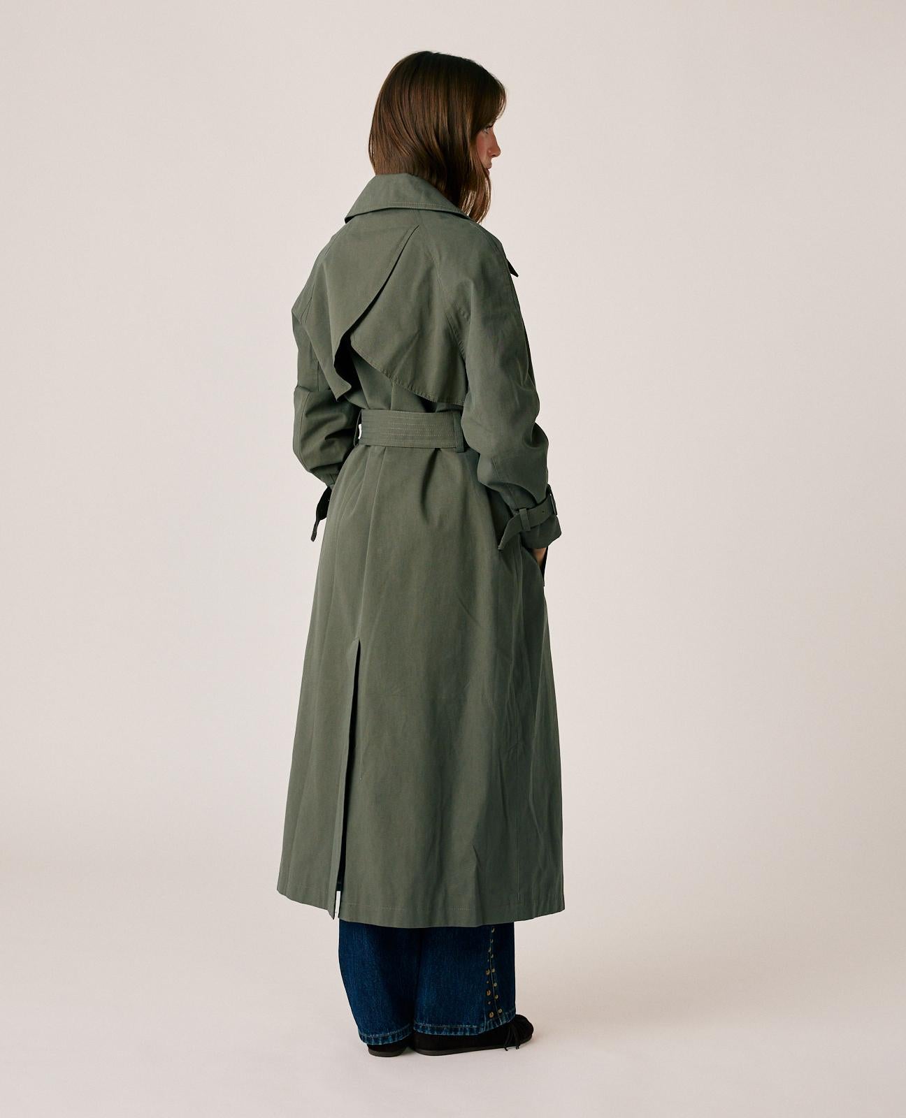 GABARDINA LARGA DE SARGA