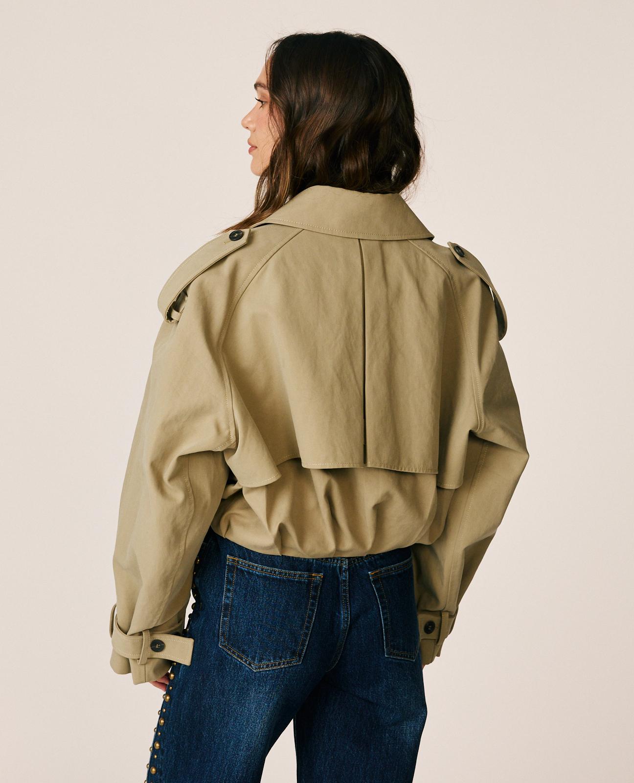 GABARDINA CORTA CRUZADA