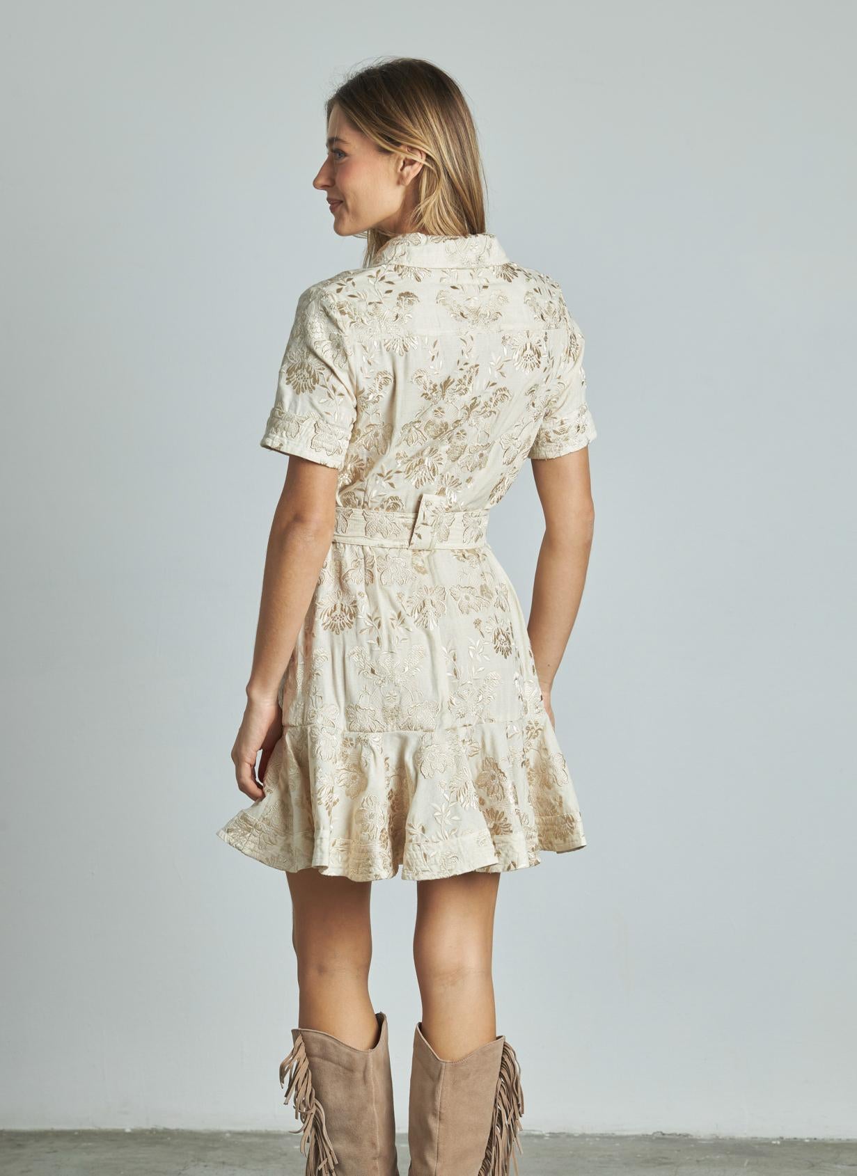 VESTIDO MINI JACQUARD