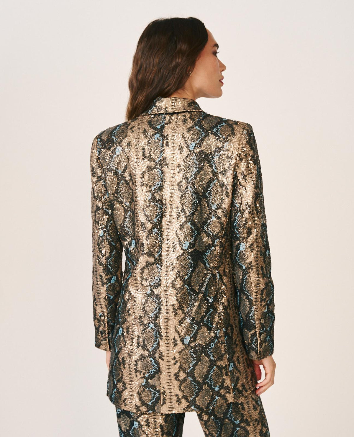 BLAZER LENTEJUELAS ANIMAL PRINT