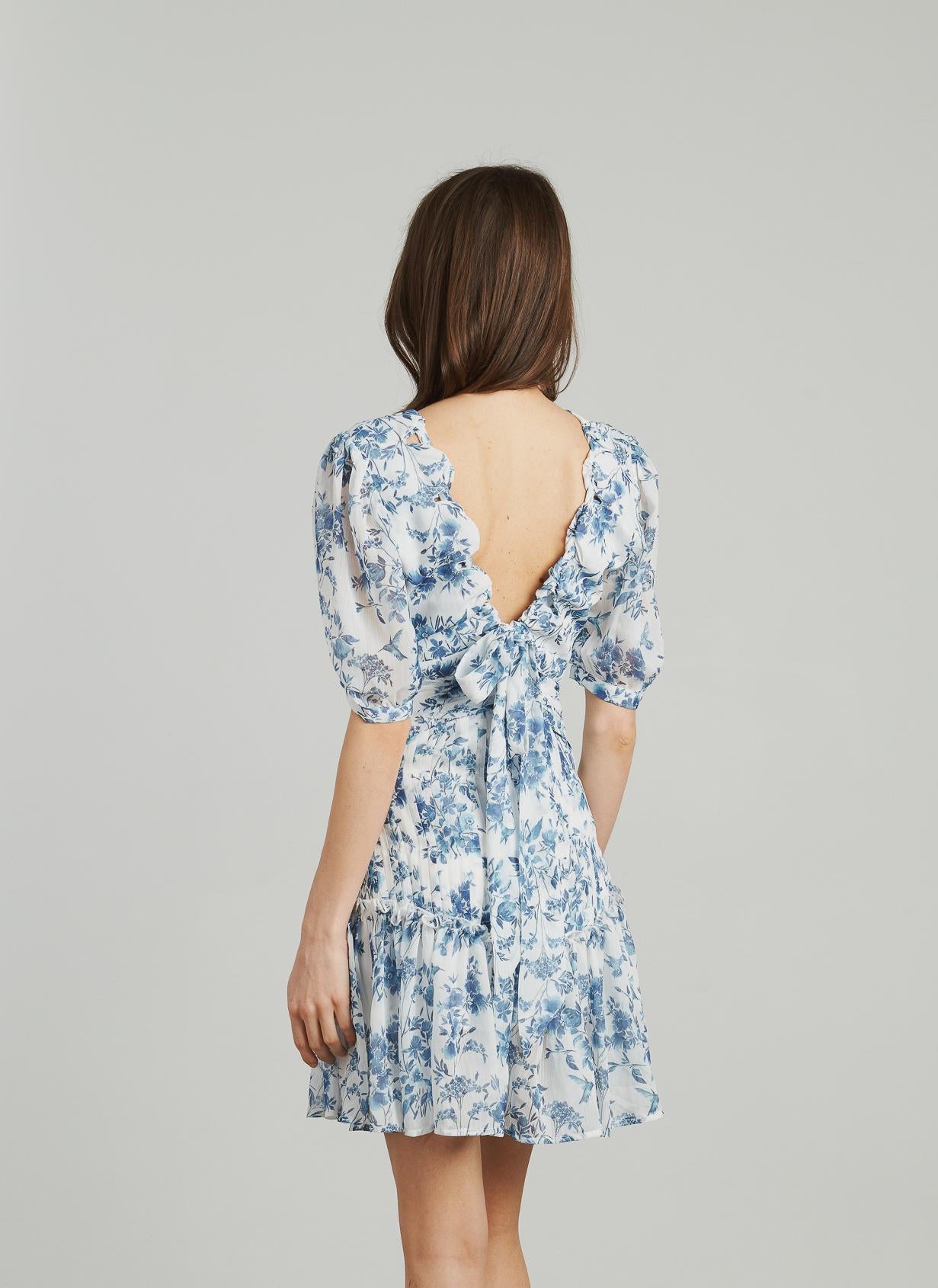 VESTIDO CORTO FRUNCES