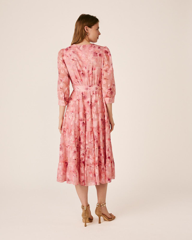 VESTIDO LONGO DE GASA