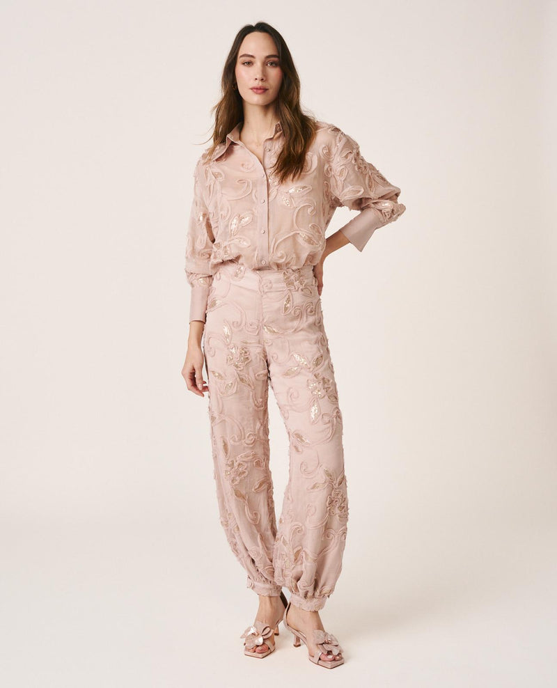 CAMISA LARGA BORDADA