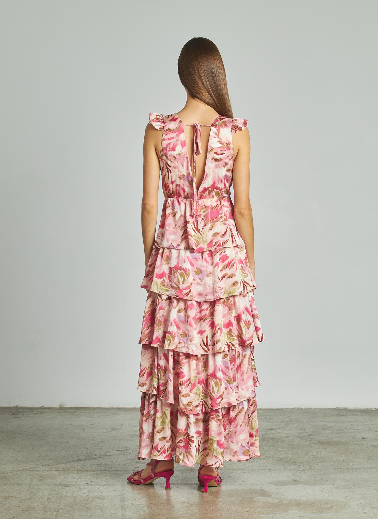 VESTIDO COM FOLHO DE FIVELA