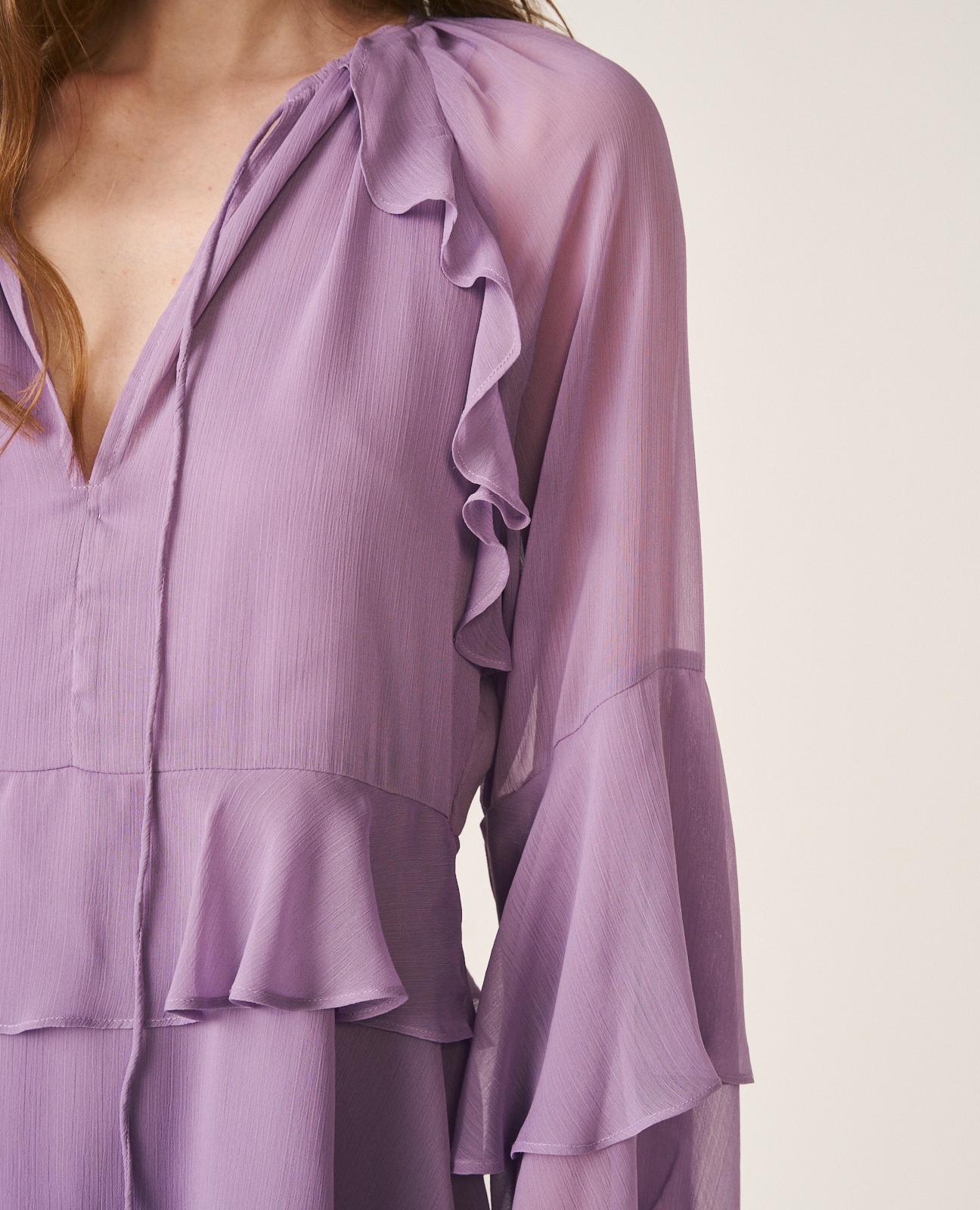 VESTIDO MANGA ACAMPANADA