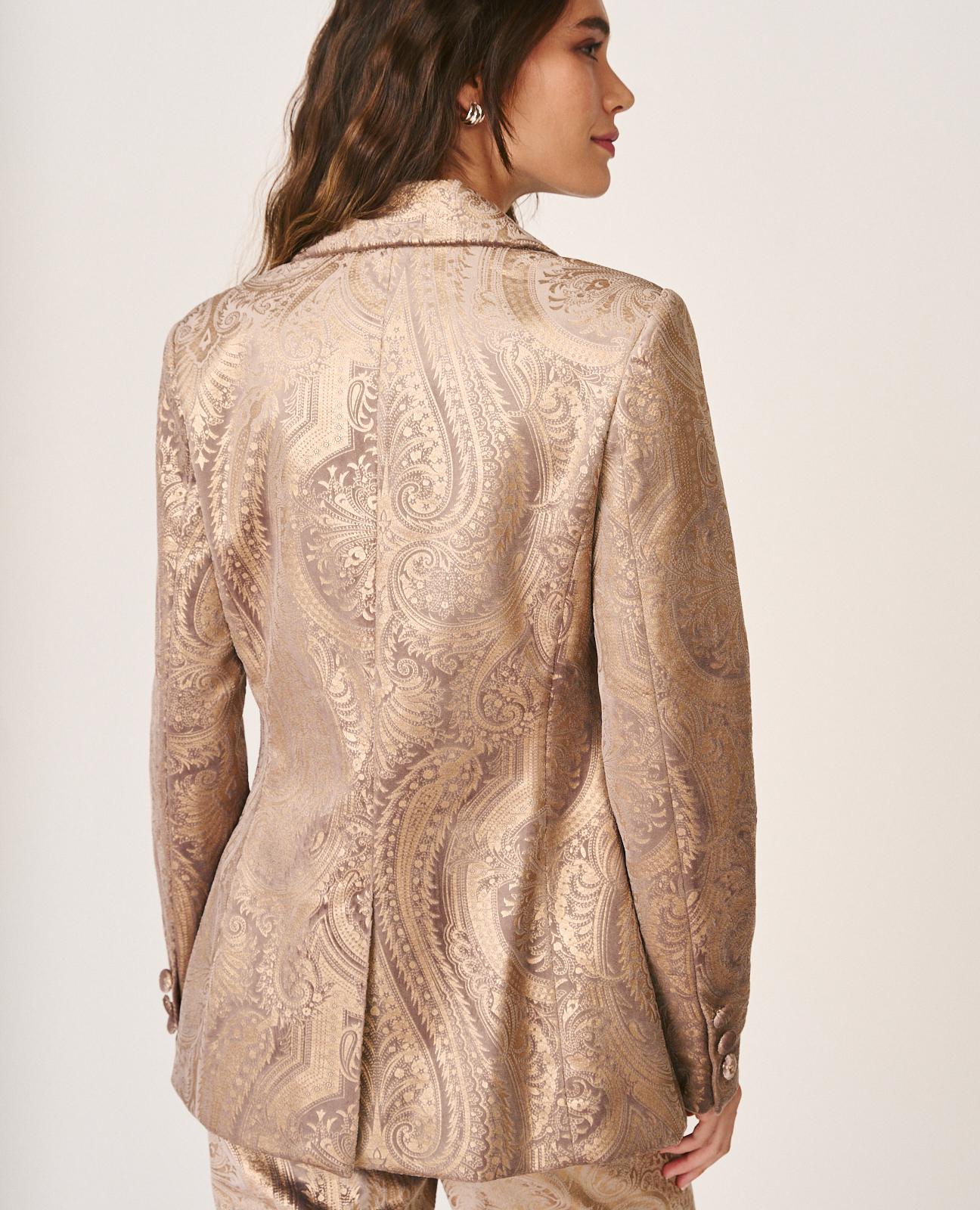 BLAZER METALIZADO PAISLEY