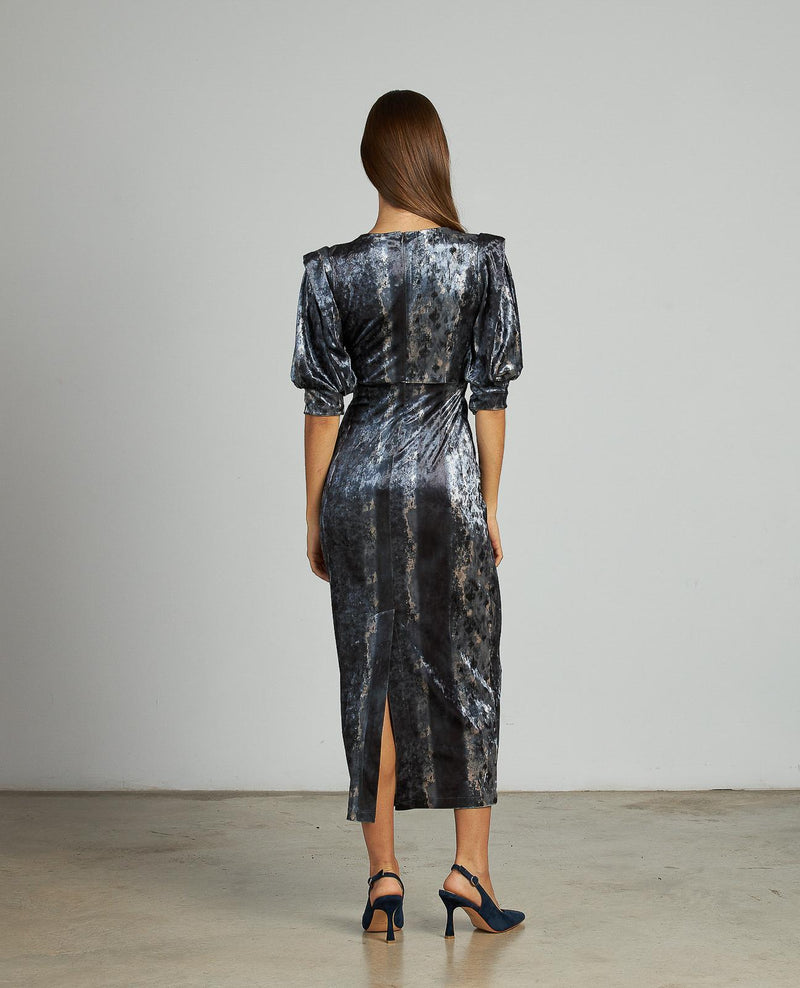 VESTIDO AJUSTADO ESTAMPADO